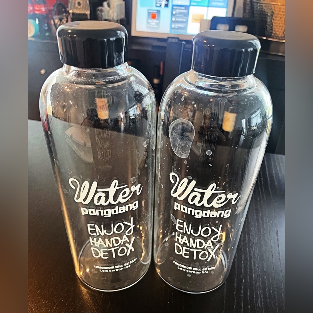 Glass Water Bottle
